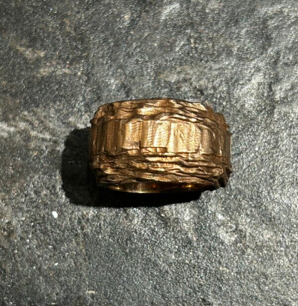 Ring Silber 925, Rotgold platt., Handarbeit, Unikat